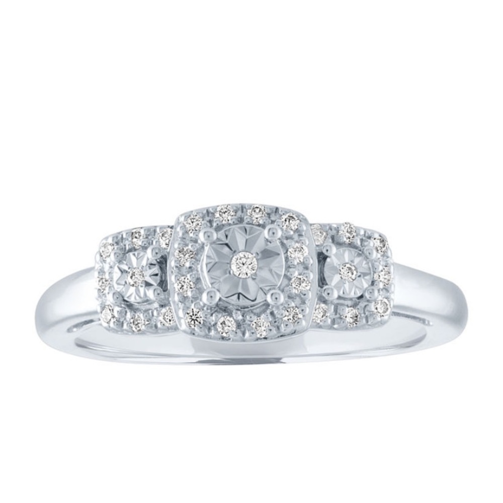 1/10 CT. T.W. Diamond Ring in Sterling Silver